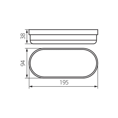 LAMPADA &AMP QUOT TARTARUGA&AMP QUOT  TOLU C LED 12W-NW-W - KANLUX