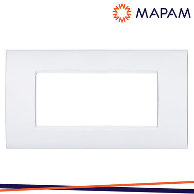 PLACCA METALLO T4-VIP CBM7007-1 7P BIANCO
