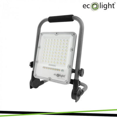 FARO DA LAVORO LED CON BATTERIA 30W 5000K IP65