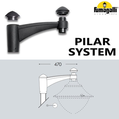 PILAR SYSTEM 1L NERO PER PALO  60MM