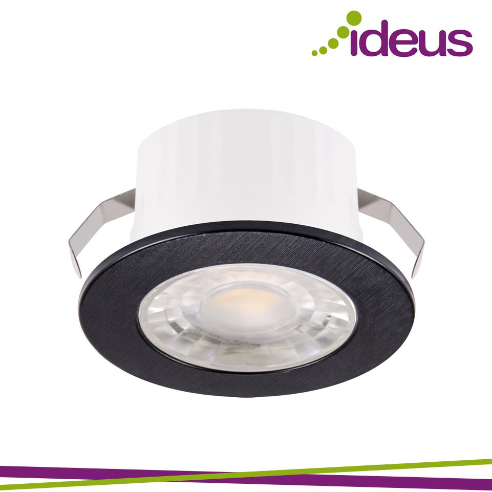 FIN LED C 3W BLACK 4000K IP44