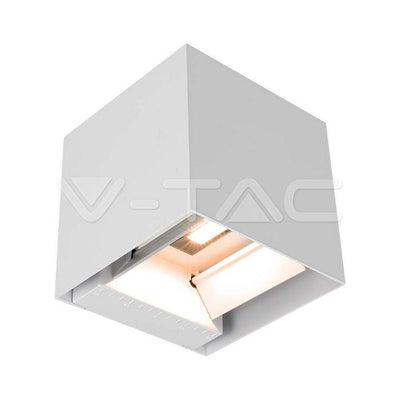 9W LAMPADA LED DA GIARDINO CON PANNELLO SOLARE E SENSORE 1X2600MAH 16ORE 3000K CORPO BIANCO IP65