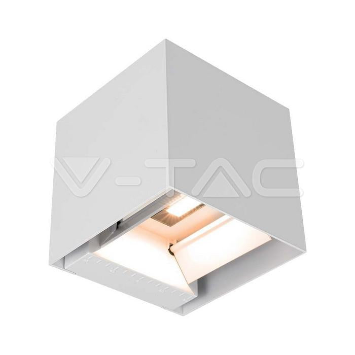 9W LAMPADA LED DA GIARDINO CON PANNELLO SOLARE E SENSORE 1X2600MAH 16ORE 4000K CORPO BIANCO IP65