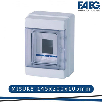 CENTRALINO 2/4 MOD.            IP65 - 145X200X105