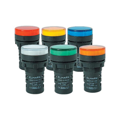 INDICATORE LED AD56D-22-PG-24 VERDE 22MM 24V AC/DC