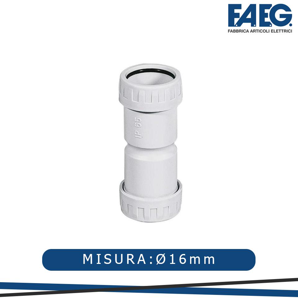 MANICOTTO DIR. TUBO/TUBO IP65  DIAM.16