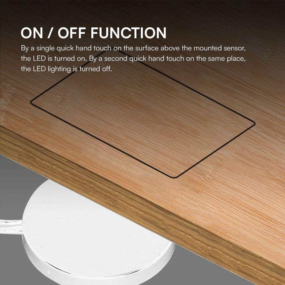 INTERRUTTORE TOUCH PER STRIP LED NASCOSTO 24V COLORE BIANCO