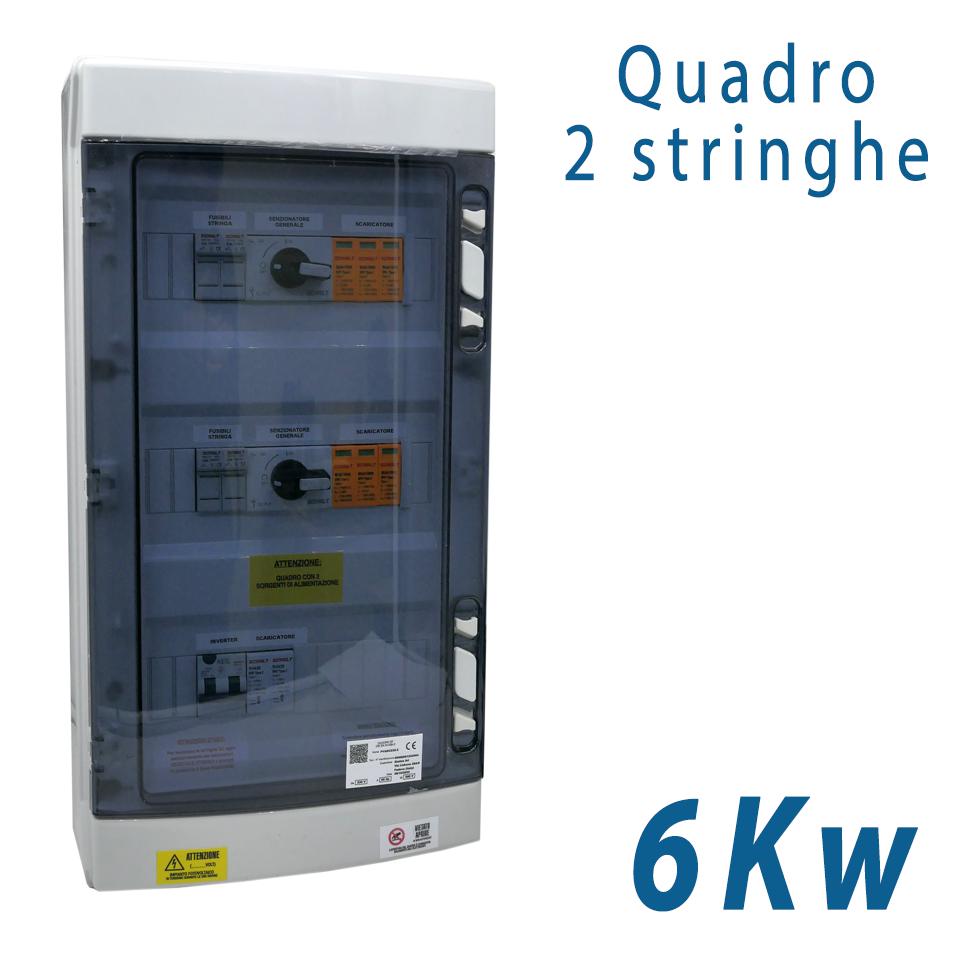 QUADRO 2 STRINGHE 2 MPPT 6KW  1000VDC + AC IDN300