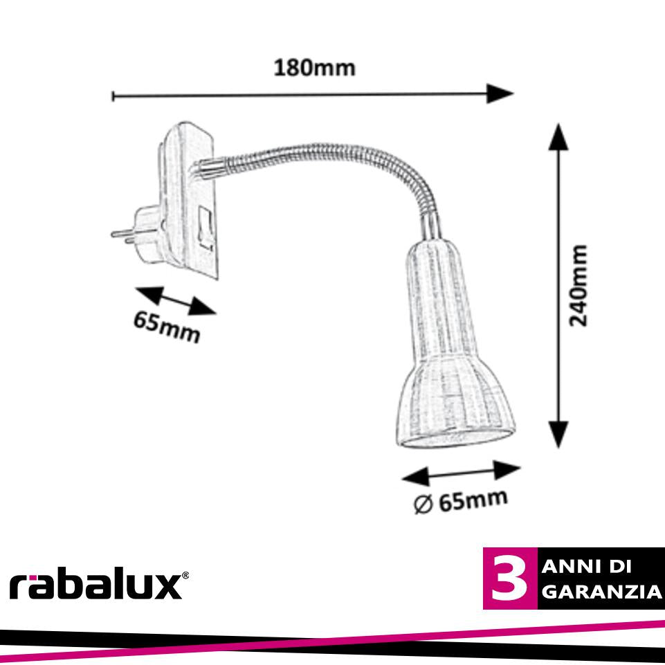ANJA, SPOT, E14 1X MAX 40W    1X MAX 40W, FLEXIBLE AND PLUG-