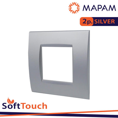 PLACCA SOFT-TOUCH ART-T1 2P 8002ST-3 SILVER