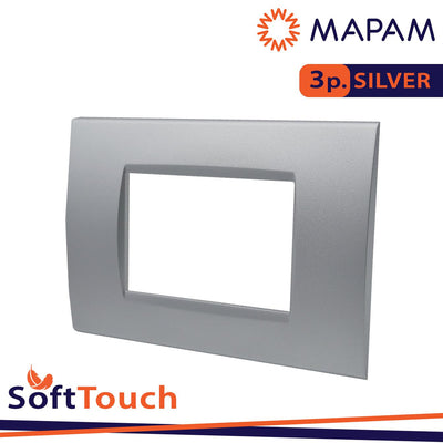 PLACCA SOFT-TOUCH ART-T1 3P 8003ST-3 SILVER