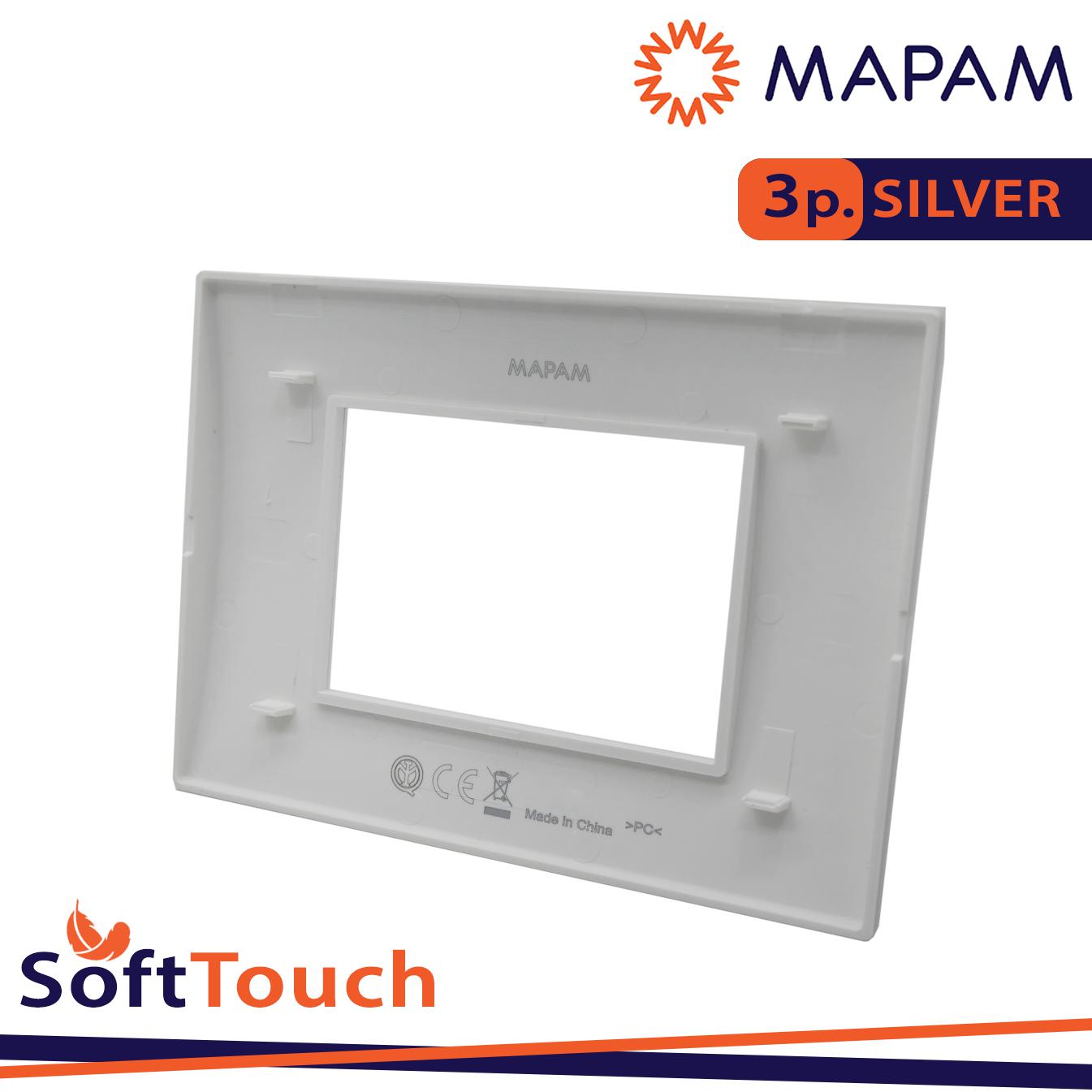 PLACCA SOFT-TOUCH ART-T1 3P 8003ST-3 SILVER