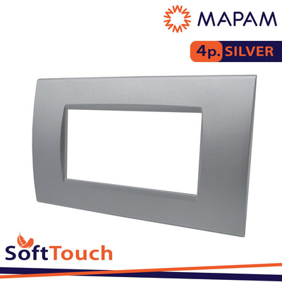 PLACCA SOFT-TOUCH ART-T1 4P 8004ST-3 SILVER