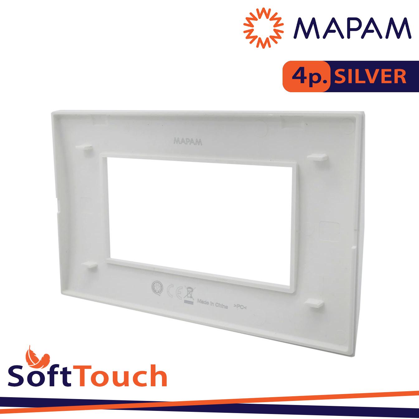 PLACCA SOFT-TOUCH ART-T1 4P 8004ST-3 SILVER