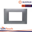 PLACCA SOFT-TOUCH GEM-T2 3P 6003ST-3 SILVER