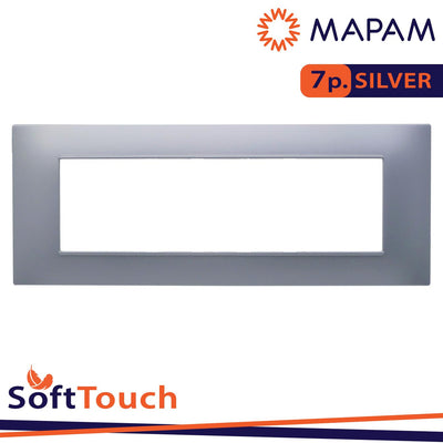 PLACCA SOFT-TOUCH GEM-T2 7P 6007ST-3 SILVER