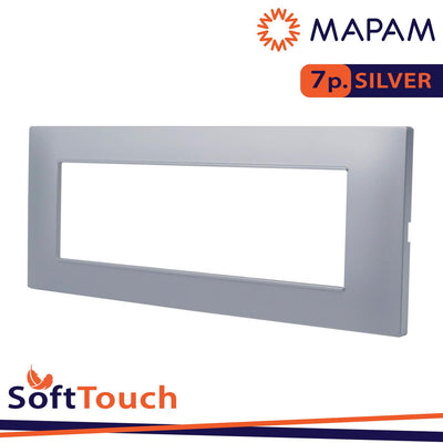 PLACCA SOFT-TOUCH GEM-T2 7P 6007ST-3 SILVER