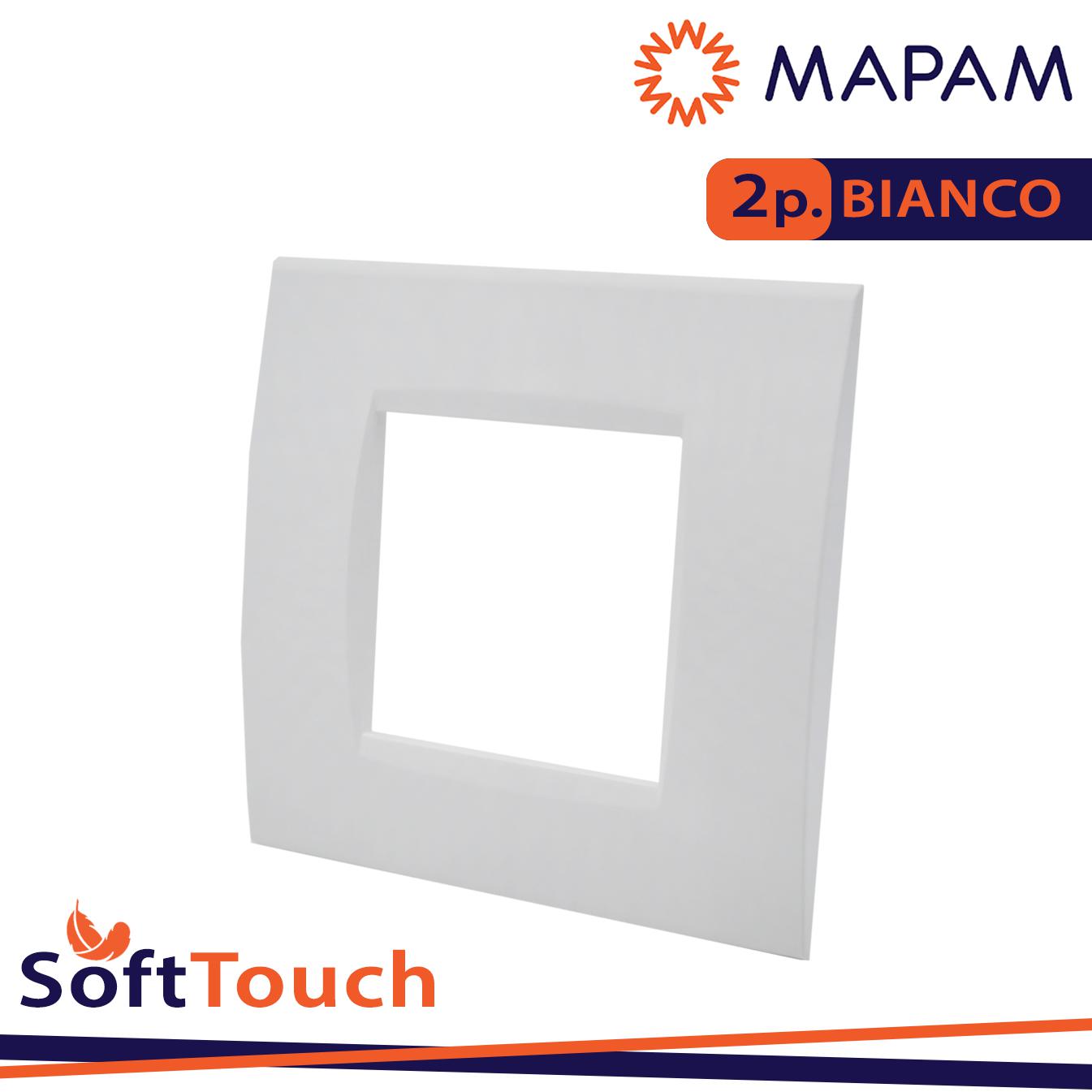 PLACCA SOFT-TOUCH ART-T1 2P 8002ST-1 BIANCO