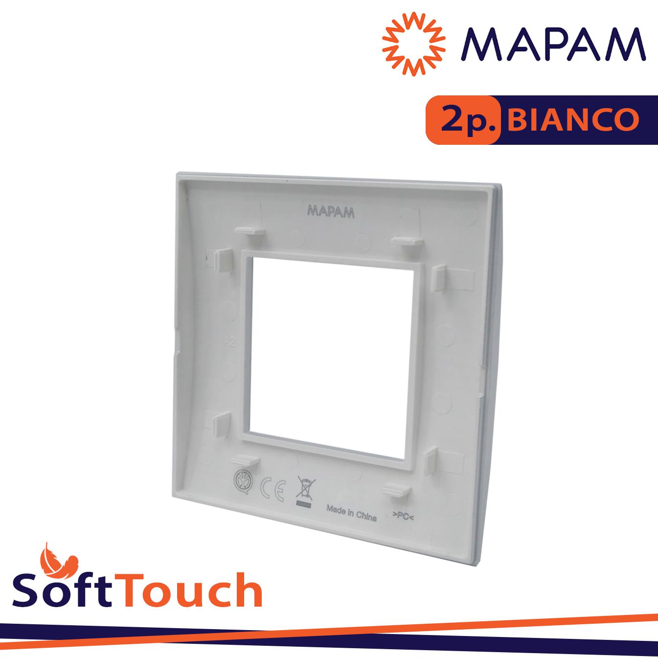 PLACCA SOFT-TOUCH ART-T1 2P 8002ST-1 BIANCO