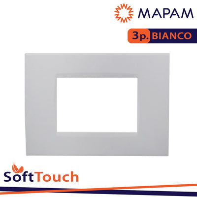 PLACCA SOFT-TOUCH ART-T1 3P 8003ST-1 BIANCO