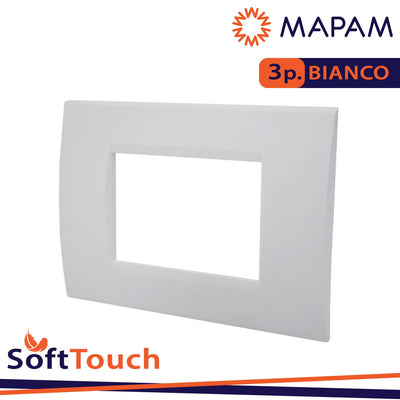 PLACCA SOFT-TOUCH ART-T1 3P 8003ST-1 BIANCO