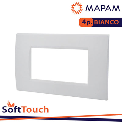 PLACCA SOFT-TOUCH ART-T1 4P 8004ST-1 BIANCO