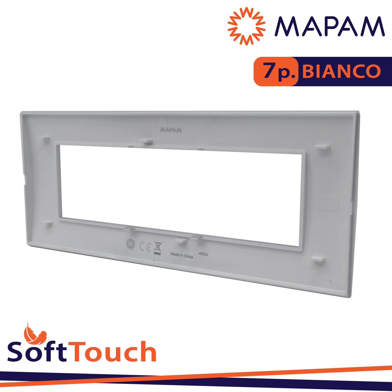PLACCA SOFT-TOUCH ART-T1 7P 8007ST-1 BIANCO