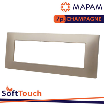 PLACCA SOFT-TOUCH GEM-T2 7P 6007ST-5 CHAMPAGNE