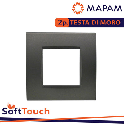 PLACCA SOFT-TOUCH ART-T1 2P 8002ST-4 TESTA DI MORO