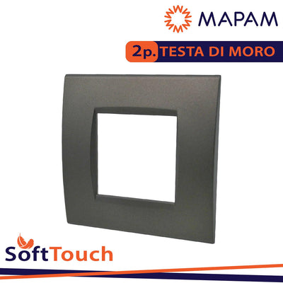 PLACCA SOFT-TOUCH ART-T1 2P 8002ST-4 TESTA DI MORO