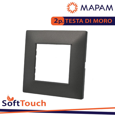 PLACCA SOFT-TOUCH GEM-T2 2P 6002ST-4 TESTA DI MORO