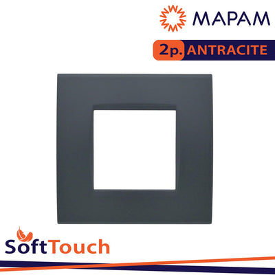 PLACCA SOFT-TOUCH ART-T1 2P 8002ST-6 ANTRACITE