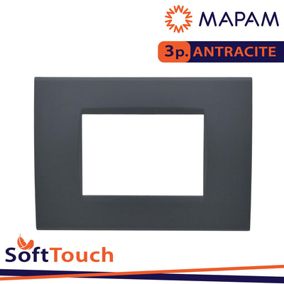 PLACCA SOFT-TOUCH ART-T1 3P 8003ST-6 ANTRACITE