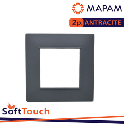 PLACCA SOFT-TOUCH GEM-T2 2P 6002ST-6 ANTRACITE