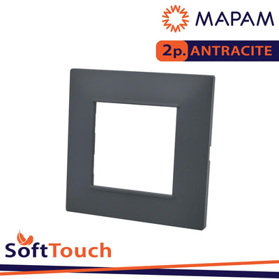 PLACCA SOFT-TOUCH GEM-T2 2P 6002ST-6 ANTRACITE