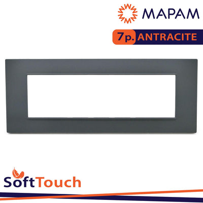 PLACCA SOFT-TOUCH GEM-T2 7P 6007ST-6 ANTRACITE