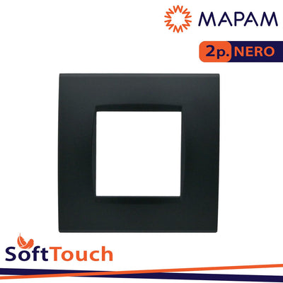 PLACCA SOFT-TOUCH ART-T1 2P 8002ST-2 NERO