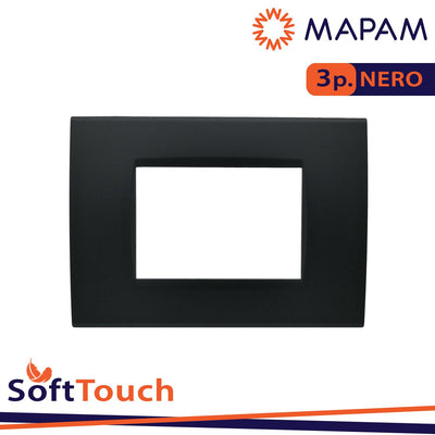 PLACCA SOFT-TOUCH ART-T1 3P 8003ST-2 NERO