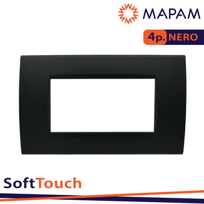 PLACCA SOFT-TOUCH ART-T1 4P 8004ST-2 NERO