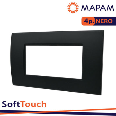 PLACCA SOFT-TOUCH ART-T1 4P 8004ST-2 NERO