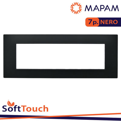 PLACCA SOFT-TOUCH GEM-T2 7P 6007ST-2 NERO