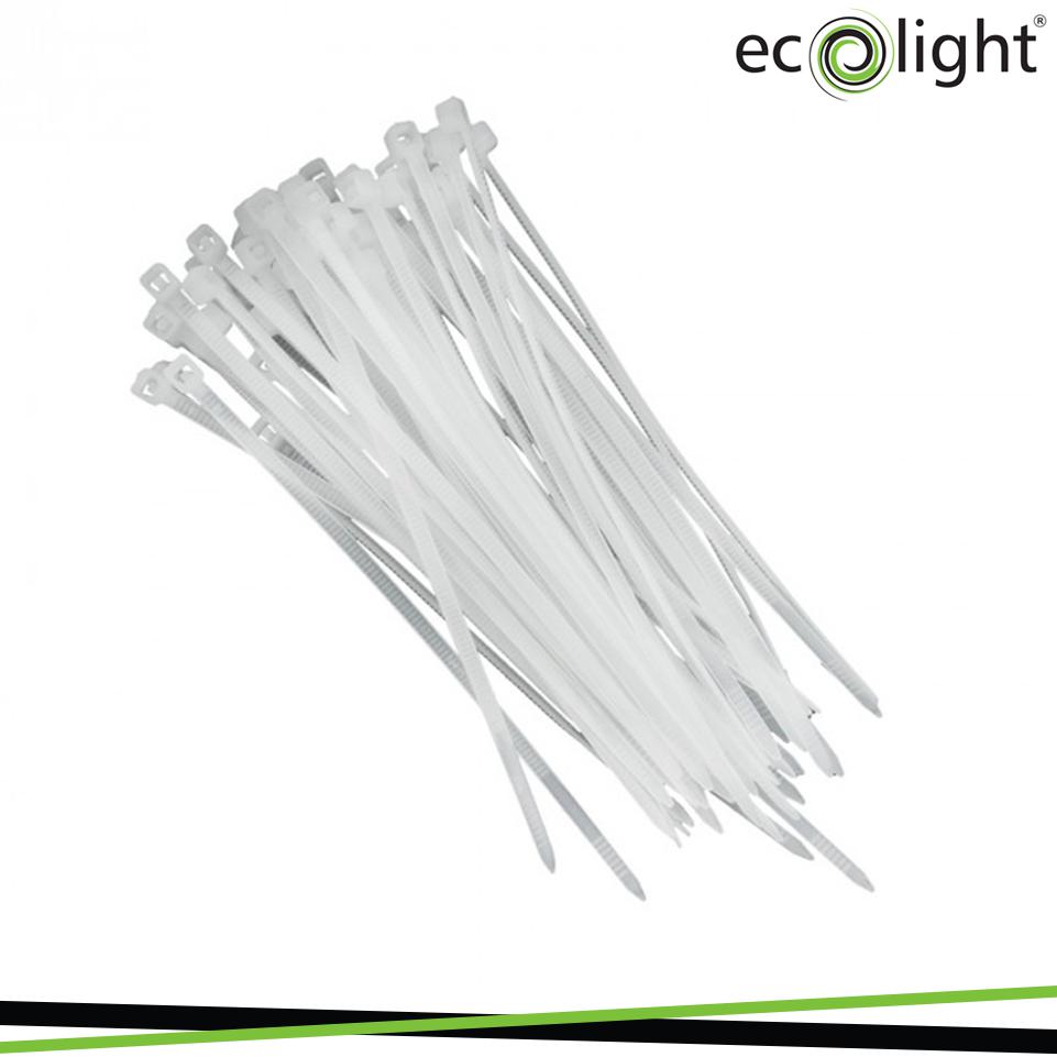 FASCETTA FERMACAVO 2,5X100MM BIANCO CONF. 100PZ