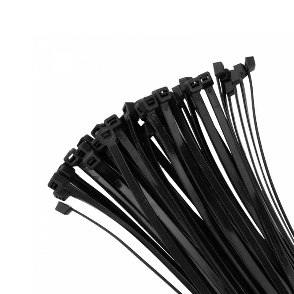 FASCETTA FERMACAVO 3,6X200MM NERO CONF.100PZ