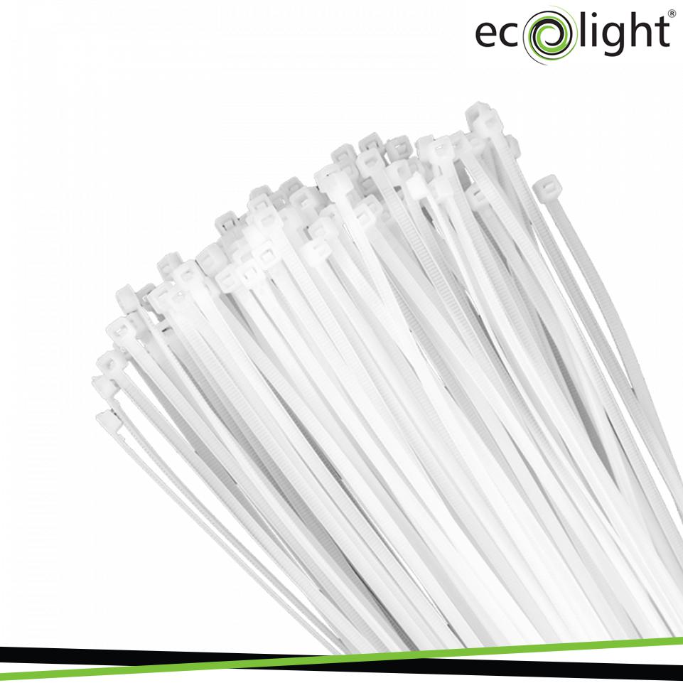 FASCETTA FERMACAVO 3,6X400MM BIANCO CONF. 100PZ