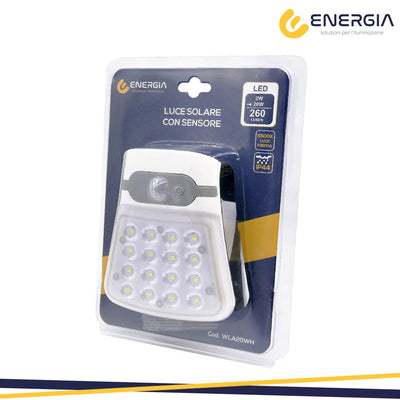 LAMPADA SOLARE CON SENSORE 20W BIANCO