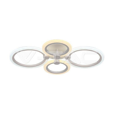 PLAFONIERA DA SOFFITTO LED 51W DIMMERABILE 3  CON TELECOMANDO CORPO BIANCO IP20