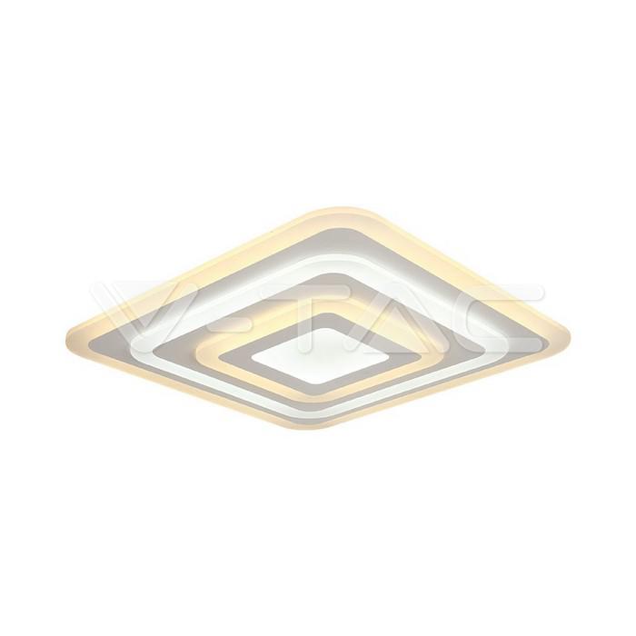 PLAFONIERA DA SOFFITTO LED 82W DIMMERABILE  CON TELECOMANDO CORPO BIANCO IP20