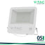 100W LED PROIETTORE SMD SAMSUNG CHIP 1M CAVO CORPO BIANCO VETRO SMERIGLIATO 4000K