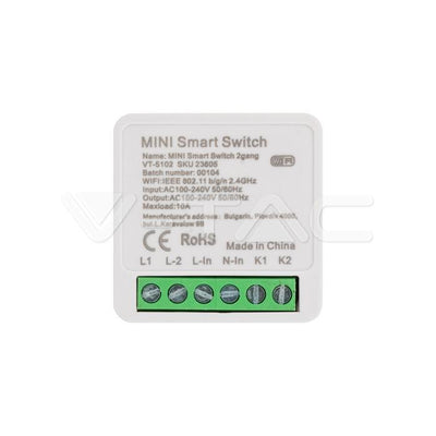 MINI ON-LINE SWITCH 2 GANG