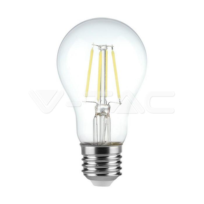 LED LAMPADINA 4W FILAMENT E27 A60 CLEAR COVER 6500K